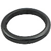 Hematita no magnética anillo, Donut, 23x3mm, agujero:aproximado 19mm, tamaño:9, Vendido por UD