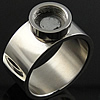 Stainless Steel Finger Ring Setting, original color, 10mm 
