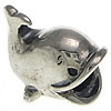 Troll Thailand Sterling Silver European Beads, Dolphin, with troll Approx 4.3mm 