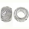 Stainless Steel European Beads, Rondelle, original color Approx 9mm 