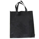 Shopping Eco Recycled  Grocery Tote Bag , Non-woven Fabrics, black 