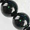 Perles en verre aventuriné vert, Pierre d'or vert, Rond, 4mm Environ 14.5 pouce, Environ Vendu par brin