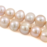 Round Cultured Freshwater Pearl Beads, natural, pink, Grade AAA, 6-7mm Approx 0.8mm .5 Inch 