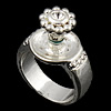 Europeo dedo anillo hallazgo, metal, chapado, más colores para la opción, 9x7mm, 13mm, 7mm, tamaño:8, Vendido por UD