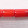 Natural Coral Beads, Tube, red, Grade A Inch, Approx 