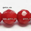 Natürliche Korallen Perlen, rund, facettierte, rot, Grad AAA, 5mm, Länge:15.5 ZollInch, ca. 78PCs/Strang, verkauft von Strang