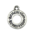 Zinc Alloy Tag Charm, plated Approx 1mm 