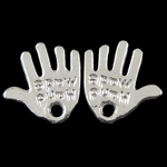 Zinc Alloy Hand Pendants, plated nickel, lead & cadmium free Approx 1mm, Approx 
