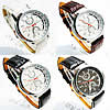 Unisex Wrist Watch, Zinc Alloy, with PU Leather & Glass, plated nickel, lead & cadmium free, 40mm, 18mm Approx 9.4 Inch 