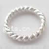 Sterling Silber Linking Ring, 925 Sterling Silber, Kreisring, plattiert, Twist, keine, Bohrung:ca. 7mm, verkauft von PC