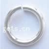 Sägeschnitt Sterling Silber Closed Sprung-Ring, 925 Sterling Silber, Kreisring, plattiert, glatt, keine, 16mm, verkauft von PC