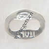 Sterling Silber Linking Ring, 925 Sterling Silber, Wort Liebe, plattiert, keine, 4x5.5mm, verkauft von PC