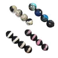 Natural Two Tone Agate Beads