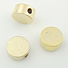 Flach Messing Perlen, flache Runde, plattiert, glatt, keine, 5x5x2.7mm, Bohrung:ca. 1mm, 10000PCs/Tasche, verkauft von Tasche