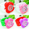 Slap Watch, Zinc Alloy, with Glass & Silicone, Butterfly, platinum color plated, for children 21mm, 23mm Approx 10 Inch 