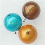Wunder-Kunststoff-Perlen, Kunststoff, rund, traumhaft, keine, Grade A, 14mm, Bohrung:ca. 2mm, ca. 335PCs/Tasche, verkauft von Tasche