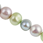 Perlas Patata Freshwater, Perlas cultivadas de agua dulce, multicolor, 10-11mm, agujero:aproximado 0.8mm, longitud:15 Inch, Vendido por Sarta