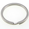 Eisen Schlüssel Split Ring, Kreisring, plattiert, keine, 25x25x2.3mm, verkauft von PC[