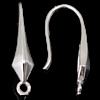 Sterling Silver Hook Earwire, 925 Sterling Silver, plated 0.8mm Approx 1mm 