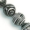Synthetische Türkis Perlen, rund, imitierter Malachit, farbenfroh, 10mm, Bohrung:ca. 1.5mm, Länge:15 ZollInch, ca. 37PCs/Strang, verkauft von Strang