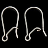 925 Sterling Silver Kidney Earwires, plated Approx 1.2mm 