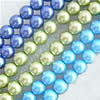 Perles hématite magnétique multicolore, Rond, Plaquage normal, plus de couleurs à choisir, 4mm Environ Vendu par brin