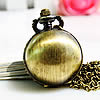 Uhr-Halskette, Zinklegierung, mit Glas, rund, antike Bronzefarbe plattiert, Twist oval, 25mm, Länge:ca. 31 ZollInch, verkauft von Strang