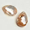 Cubic Zirconia Cabochons, Teardrop, faceted 