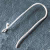 Sterling Silver Hook Earwire, 925 Sterling Silver, plated 