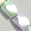 Perles hématite magnétique multicolore, spiral, Plaquage normal, couleurs mélangées pouce Vendu par brin