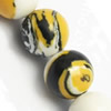 Synthetische Türkis Perlen, rund, imitierter Malachit, farbenfroh, 8mm, Bohrung:ca. 1mm, Länge:15 ZollInch, ca. 46PCs/Strang, verkauft von Strang