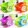 Slap Watch, Zinc Alloy, with Glass & Silicone, Tiger, platinum color plated, for children 23mm Approx 9 Inch 