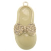 Zinc Alloy Shoes Pendants, gold color plated, enamel & with rhinestone Approx 4mm 