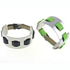 Men Bracelet, 316 Stainless Steel, with PU Leather cadmium free, 30.5mm, 12mm 
