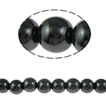 Perles hématite magnétique, Rond, styles différents pour le choix, grade A .5 pouce, Vendu par brin