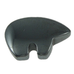 Hämatit Cabochons, Non- magnetische Hämatit, Elephant, schwarz, Grade A, 28x20x5mm, verkauft von PC