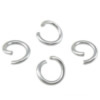 Salto anillo abierto de acero inoxidable, acero inoxidable 304, Donut, color original, 0.5x4mm, aproximado 57142PCs/KG, Vendido por KG