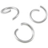 Edelstahl öffnen Sprung Ring, 316 Edelstahl, Kreisring, originale Farbe, 0.6x5mm, ca. 32786PCs/kg, verkauft von kg