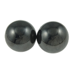 Perles hématite magnétique, Rond, noire, grade A, 25mm Vendu par paire