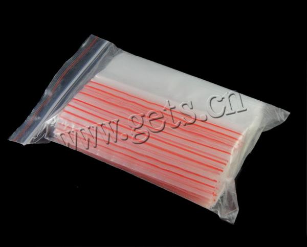 Zip Lock Bag, Plastic, Rectangle, transparent & different size for choice & Customized, Sold By Bag