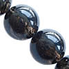 Perle de Pastèque noire, noir de pastèque, Rond, 10mm pouce, Environ Vendu par brin