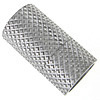 Round Stainless Steel Magnetic Clasp, 316 Stainless Steel, Tube, plated, textured Approx 6mm [