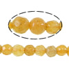 perles en Jade jaune, Rond, facettes, approx 4-4.5mm Environ 0.5mm Environ 15 pouce, Environ Vendu par brin