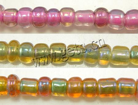 Transparent Color lined Glass Seed Beads, Round, color-lined, translucent Approx 1mm 