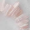 Natürliche Rosenquarz Perlen, Klumpen, 13-24mm  3-8mm, Länge:15.5 ZollInch, verkauft von Strang