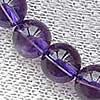 Natürliche Amethyst Perlen, rund, Februar Birthstone, Grad AAA, Länge:15 ZollInch, verkauft von Strang