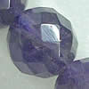 Natürliche Amethyst Perlen, rund, Februar Birthstone & facettierte, 16mm, Länge:15 ZollInch, 23PCs/Strang, verkauft von Strang