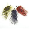 Feather Pendants, Chicken Feather, with Iron, platinum color plated Approx 2mm 
