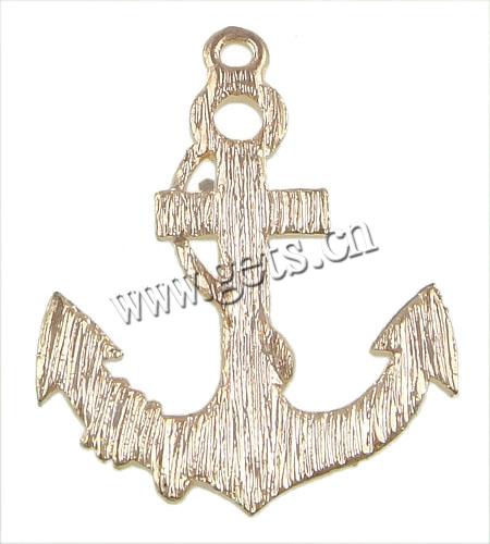 Zinc Alloy Ship Wheel & Anchor Pendant, plated, nautical pattern, more colors for choice, 35.3x29x3mm, Hole:Approx 2mm, Sold By PC