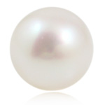 No Hole Cultured Freshwater Pearl Beads, Round, natural Grade AAA, 10-11mm 
